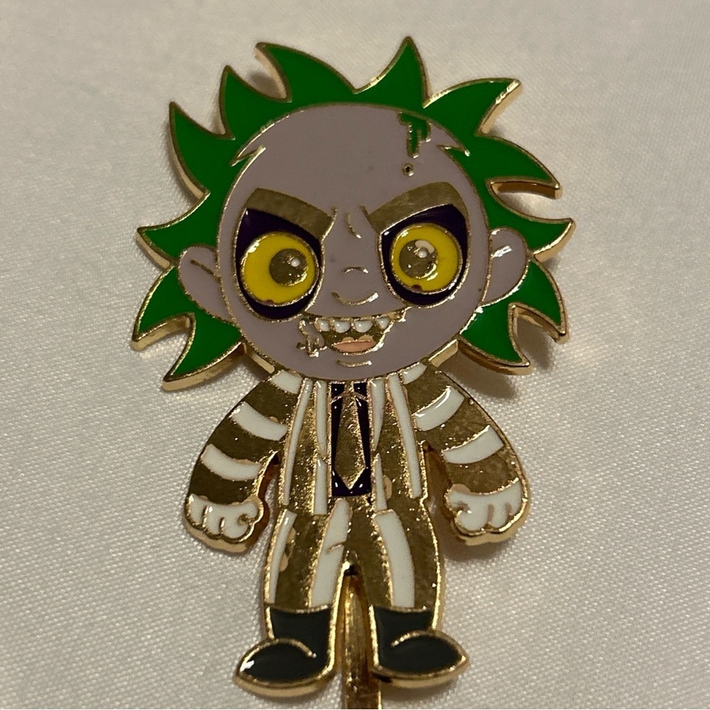 Beetlejuice Hair Pin Accessories Pin Gold Color Pin Multicolor New